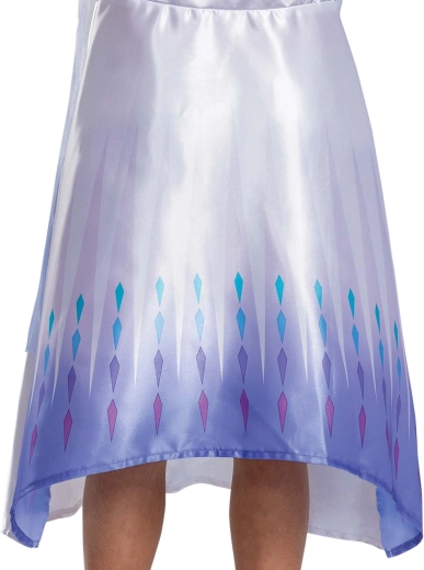 Glänzender Rock mit zartem Druck