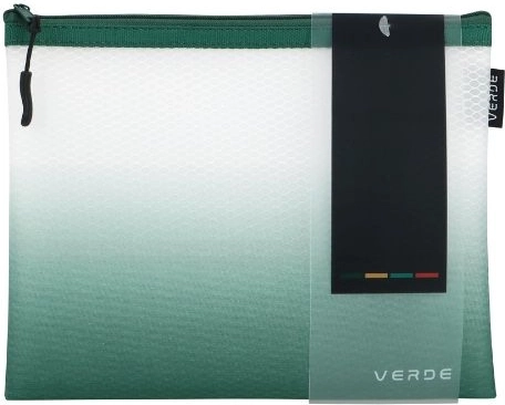 Netz-Dokumentenhülle mit Reißverschluss Verde A5 grün
