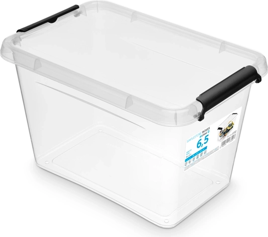 SimpleStore Aufbewahrungsbox mit Deckel 6,5 l