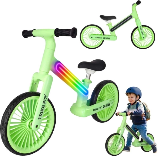 Laufrad Trike Fix Glow LED – Neongrün
