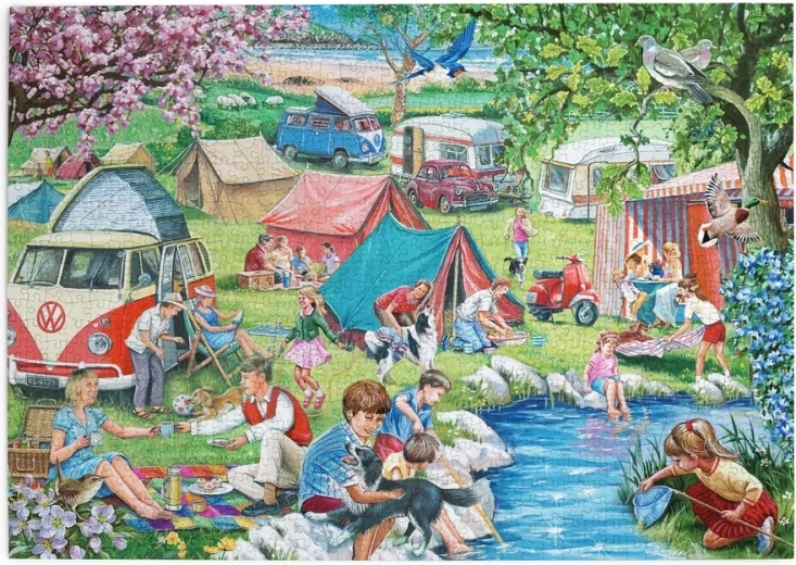 Puzzle Camping mit 1000 Teilen