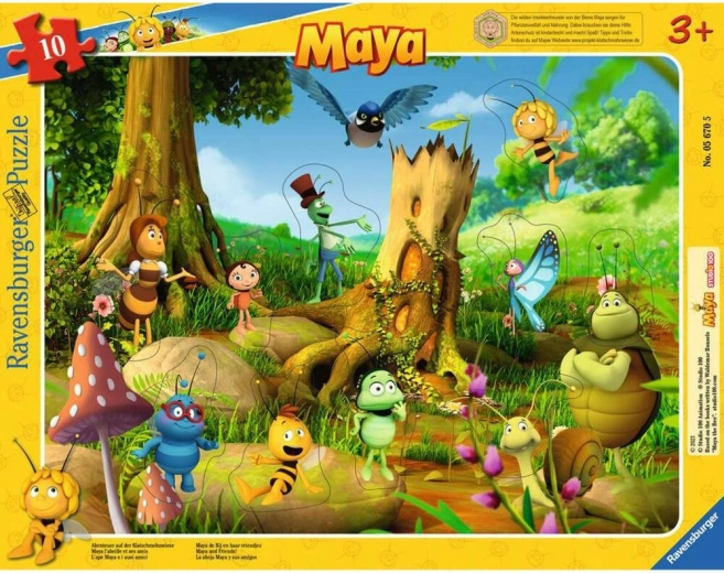 Ravensburger Einlegepuzzle Biene Maja – Puzzle mit 10 Teilen