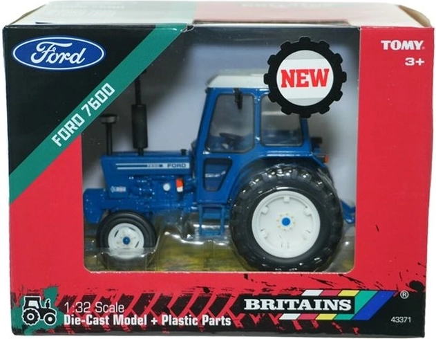 Britains Traktormodell Ford 7600 mit Zwillingsbereifung 1:32