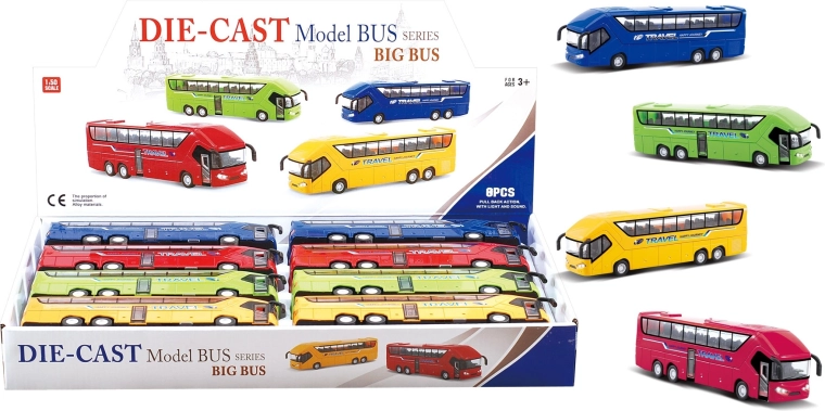 Bus im Maßstab 1:50 – Set mit 4 Varianten