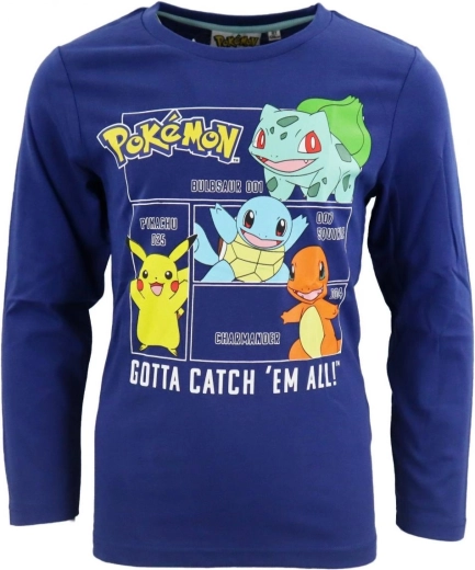 Dunkelblaues Pokémon-T-Shirt