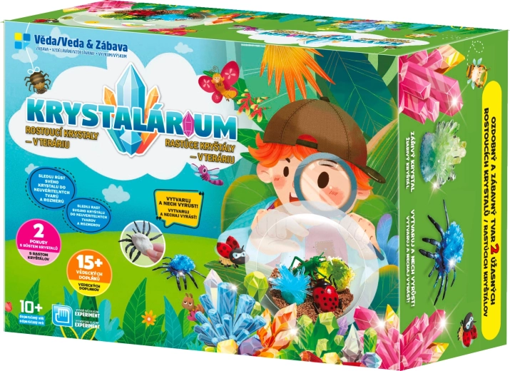 Wachsende Kristalle im Terrarium – Lernset für Kinder