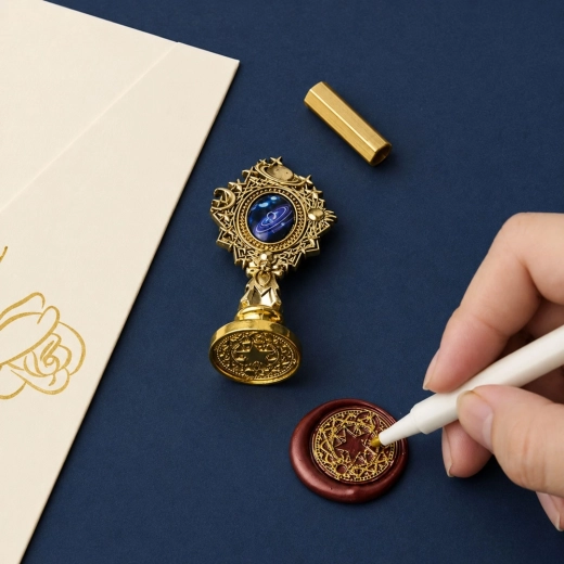 Dekorativer Siegelstempel für ein elegantes Siegel