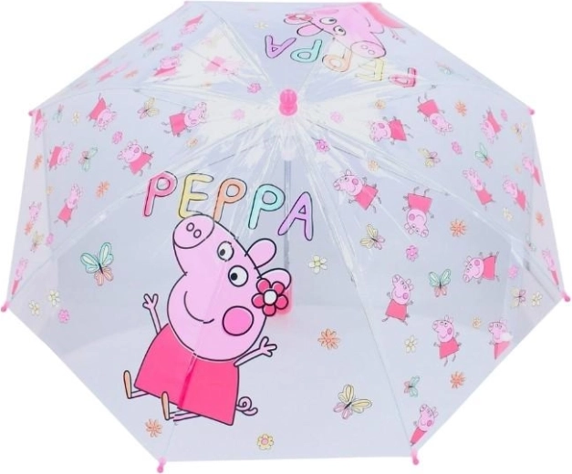 Kinder-Transparenz-Regenschirm Peppa Pig – 1 Stück
