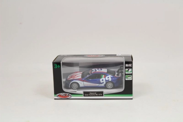 Automodell Maserati GranTurismo MC GT4 1:43 blau-weiß