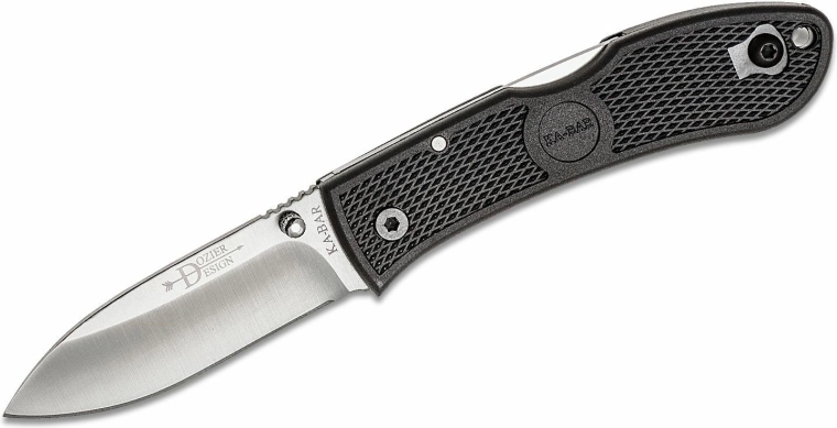 Taschenmesser KA-BAR Dozier Hunter, schwarz, 7,5 cm