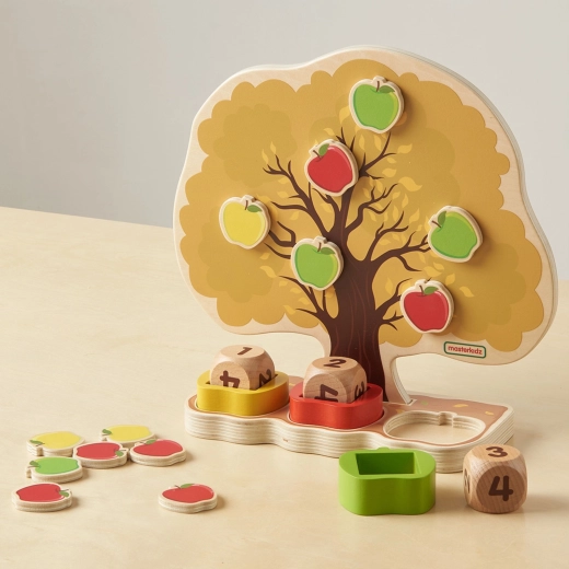 Magnetische Äpfel zum Zählen und Rechnen
