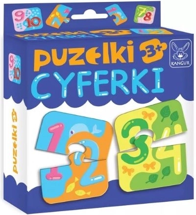 Zahlen-Puzzleteile 3+