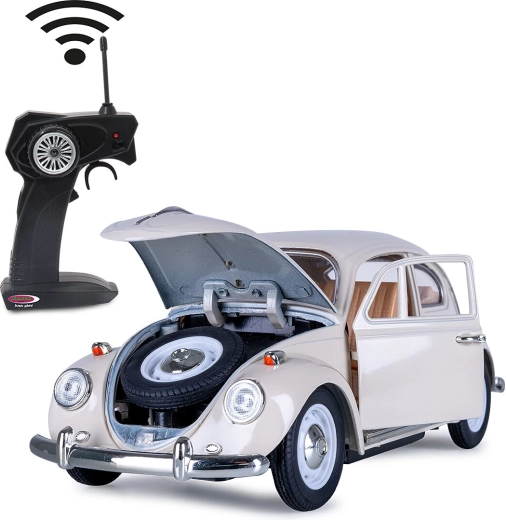 Jamara RC Volkswagen Beetle Metallmodell 1:18 cremeweiß