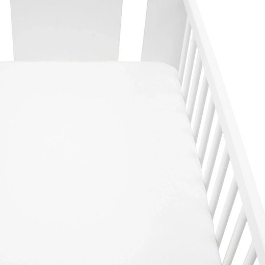 Jersey-Spannbettlaken für Kinderbett NEW BABY 120 × 60 weiß