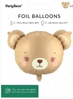 Folienballon Teddybär Mix 56 × 40 cm