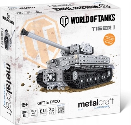 Metalcraft World of Tanks Metallmodell des Panzers Tiger I