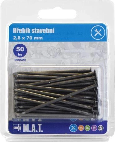 Baunägel 70 × 2,8 mm, 50 Stk.