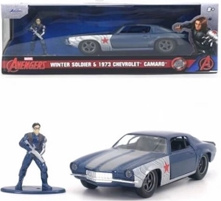 Jada Marvel Avengers Winter Soldier und ein 1973 Chevrolet Camaro 1:32