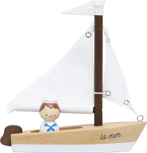 Le Toy Van Holzsegelboot mit Kapitän