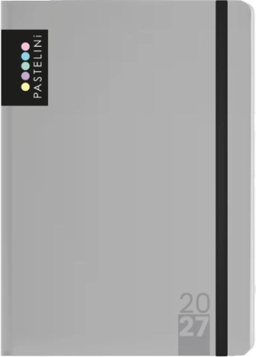 Wochenterminkalender Pastelini A6 2027 grau