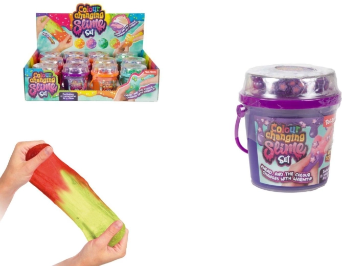 Farbwechselnde Slime-Set im Eimer (4 Farben)