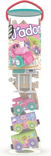 Holz-Eisenbahnset für Mädchen, 15-teilig