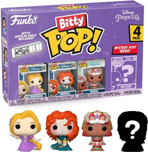 Funko Bitty Pop! Disney-Prinzessin Rapunzel – Set mit 4 Figuren