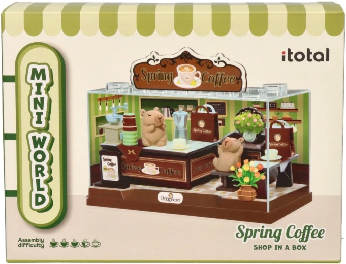 I-Total Mini-Diorama Frühlingscafé DIY
