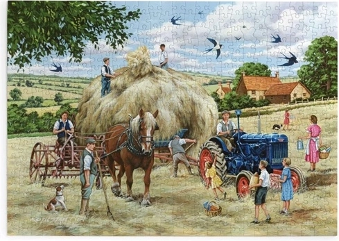 Puzzle Heuernte mit 500 extra großen Teilen