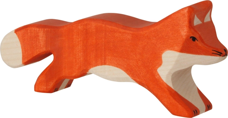 Laufender Fuchs Holztiger