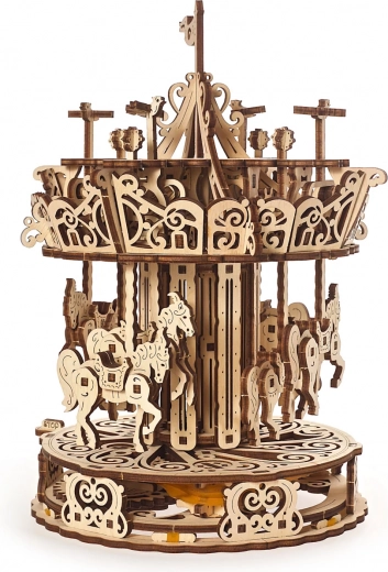 Mechanisches Holz-Karussell UGEARS 3D-Puzzle
