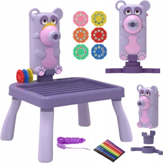 Kinder-Zeichenprojektor mit Tisch – Bär