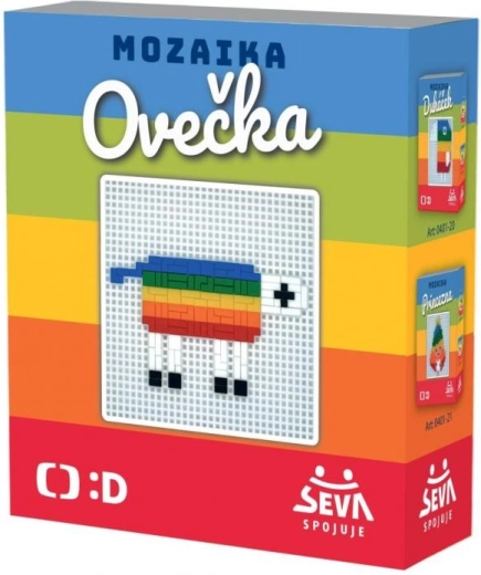 Bunte Mosaik Schaf