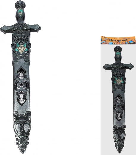 Karneval Plastikschwert mit Scheide