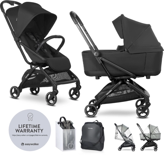 Easywalker Rockey S Kombikinderwagen Pure Black
