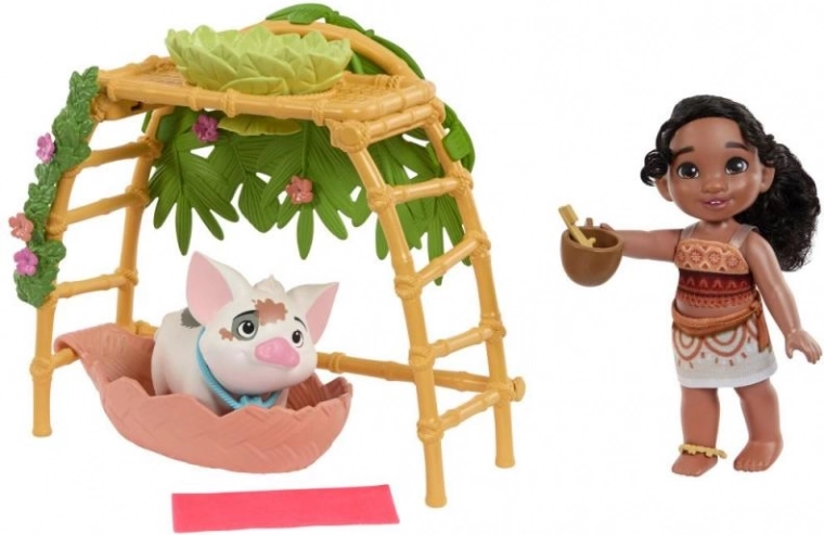 Vaiana 2 Spielset mit Vaiana-Puppe und kleiner Schwester
