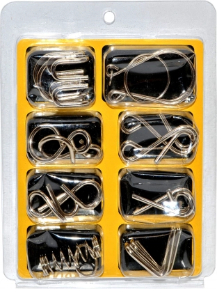 Set aus 8 Metallknobelspielen