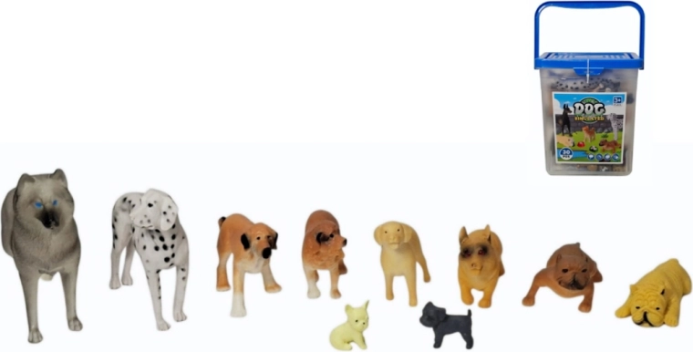 Set mit Hundefiguren