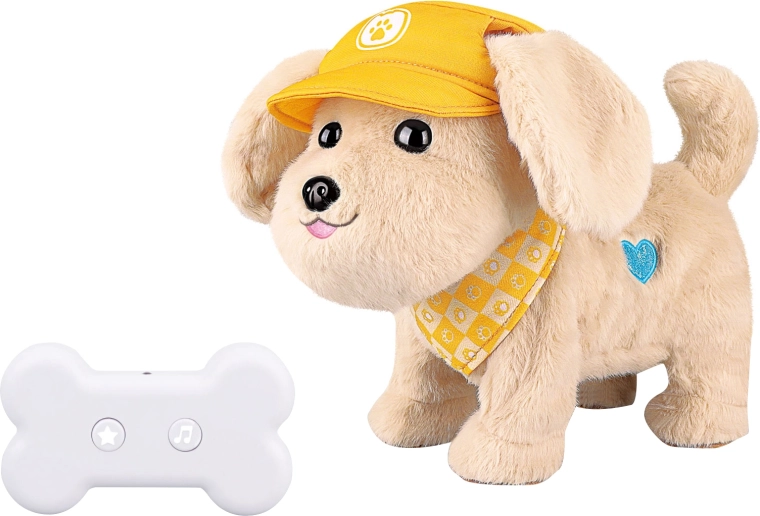 Interaktiver Plüschhund mit Fernbedienung, 27 cm