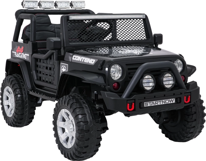 Elektrisches Kinderauto Jeep Beast 4x4, schwarz