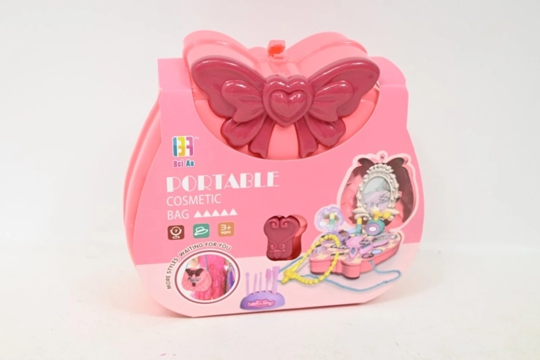 Schminkset in rosa Handtasche