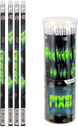 Bleistift mit Radierer HB Pixel Game – 1 Stück