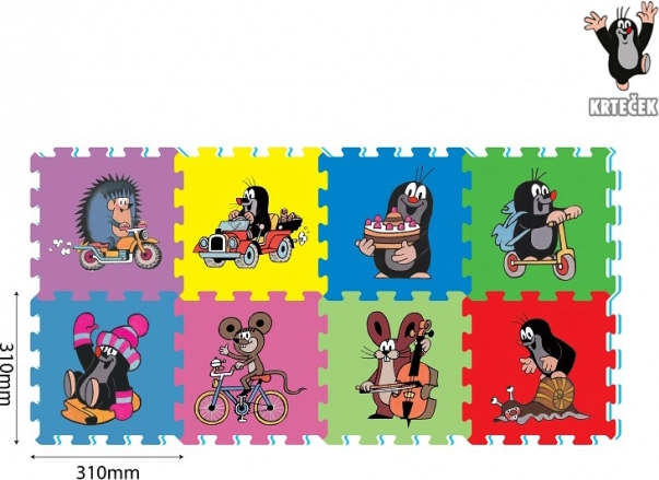 Schaumstoffteppich KLEINER MAULWURF 29 × 29 cm