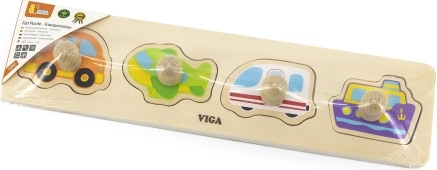 Holzpuzzle zum Einsetzen – Fahrzeuge für die Kleinsten VIGA