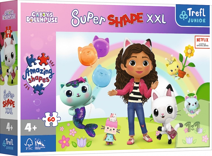 Puzzle XXL mit fröhlichen Freunden von Gabi - Gabis Katzenhaus