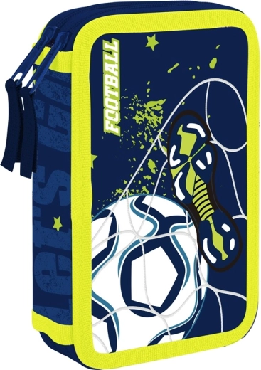 Schulmäppchen, zweistöckig, Fußball Oxybag
