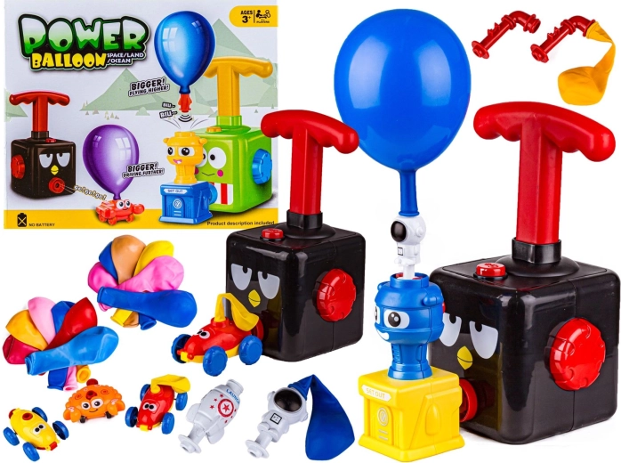 Ballon-Auto-Launcher – schwarzer Vogel