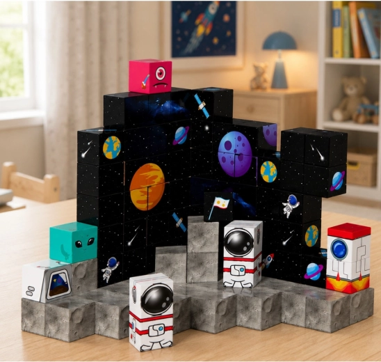 Magnetische Verbindung für stabile Bauten