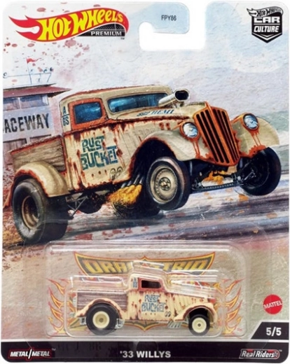 Hot Wheels Premium 1933 Willys Rust Bucket – Metall-Sammlermodell