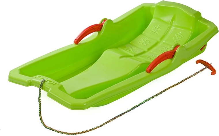 Kunststoff-Bob mit Bremsen Baby Mix Karol grün